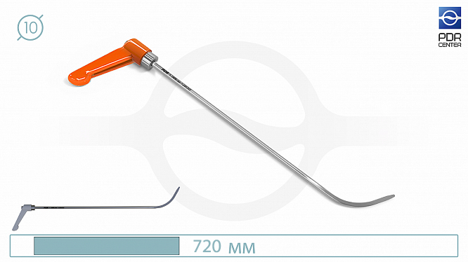 Крючок с поворотной ручкой 1101322 (Ø10 мм, 720 мм)