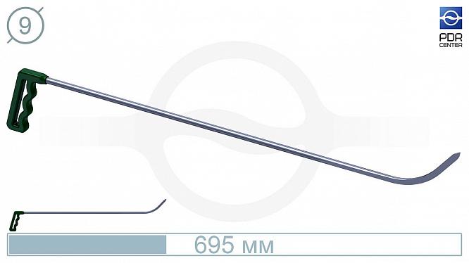 Крючок Стрела № 11 (Ø 9 мм, длина 700 мм, зеленый)