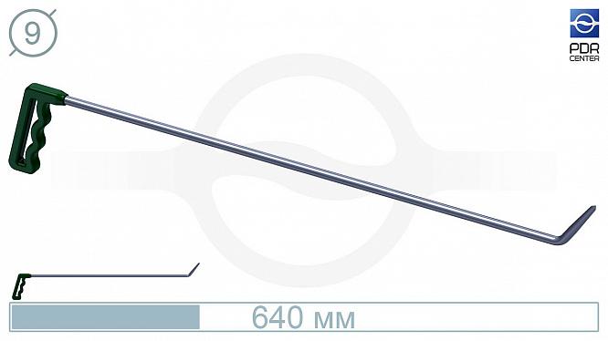Крючок Стрела № 10 (Ø 9 мм, длина 640 мм, зеленый)