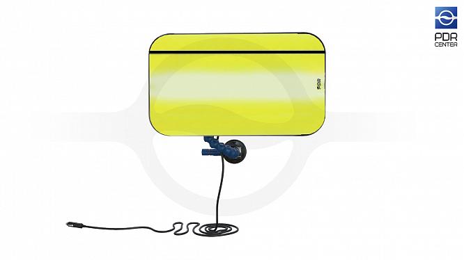 Мобильная светодиодная лампа с жёлтым рассеивателем, 4 полосы (тёплые с регулировкой яркости)