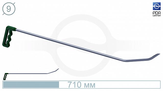 Крючок № 12 (Ø 9 мм, длина 710 мм, зеленый (ножевой наконечник))