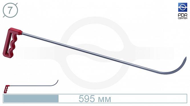 Крючок Стрела № 07 (Ø 7 мм, длина 585 мм, красный)