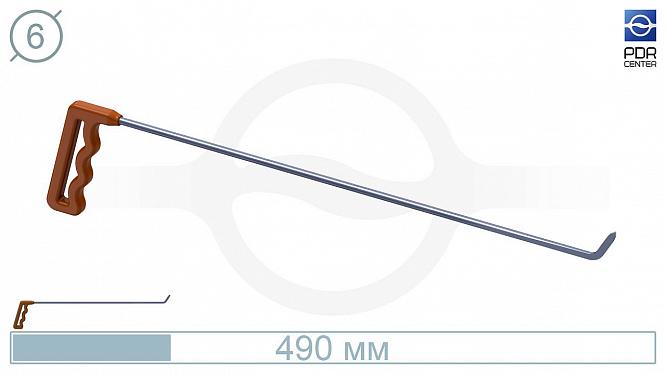Крючок Стрела № 03 (Ø 6 мм, длина 490 мм, оранжевый)