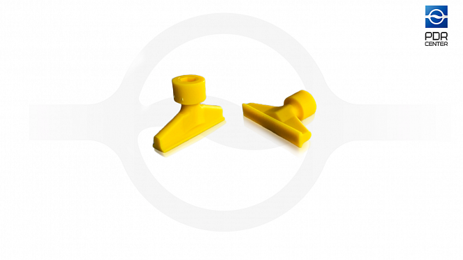 Клеевой грибок NUSSLE HARD TINY 35х6.5 mm, желтая