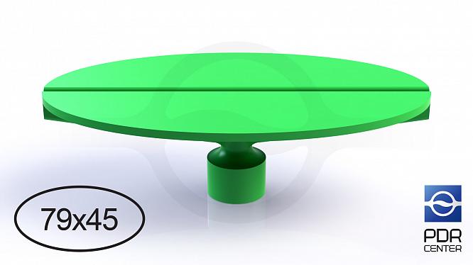 Клеевой грибок NUSSLE GROSS 79х45 mm, салатовый овальный