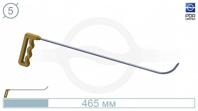 Крючок Стрела № 02 (Ø 5 мм, длина 450 мм, желтый)